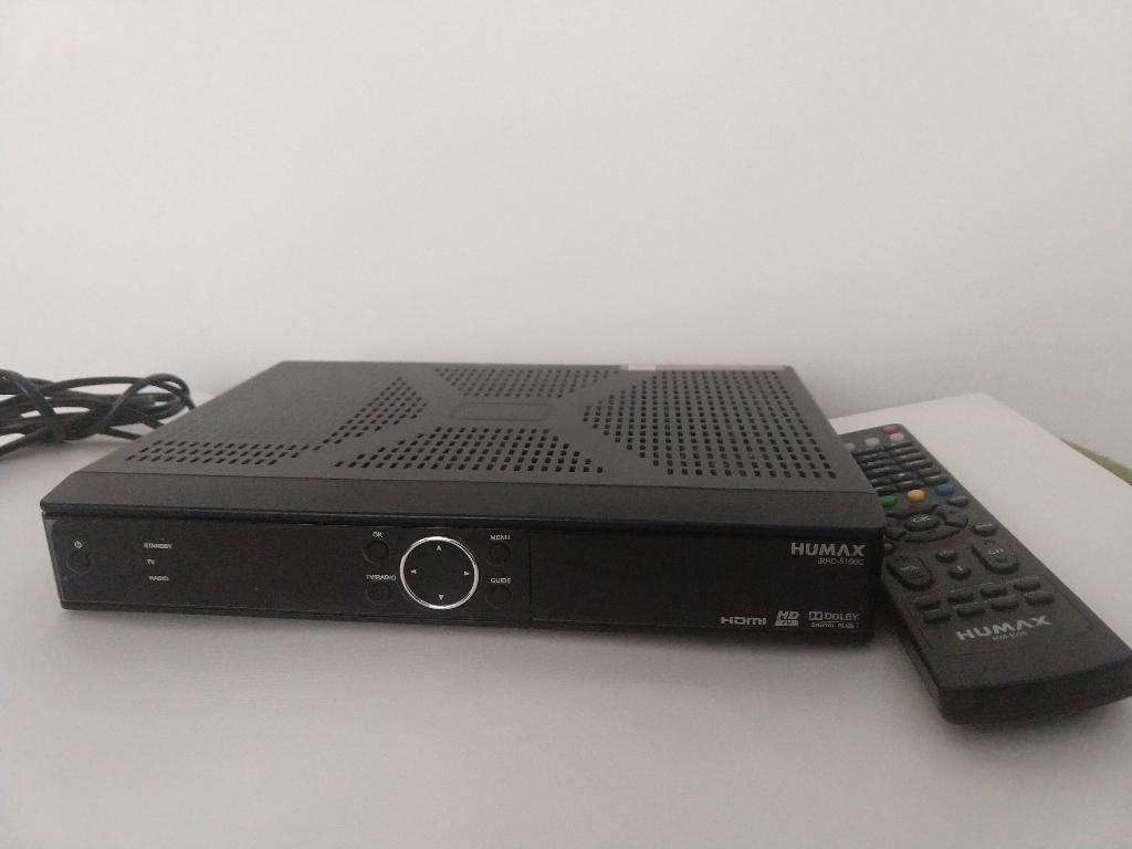 Humax IRHD 5100C HDTV-ontvanger + afstandsbediening (zgan), Ophalen of Verzenden, Gebruikt, Decoder