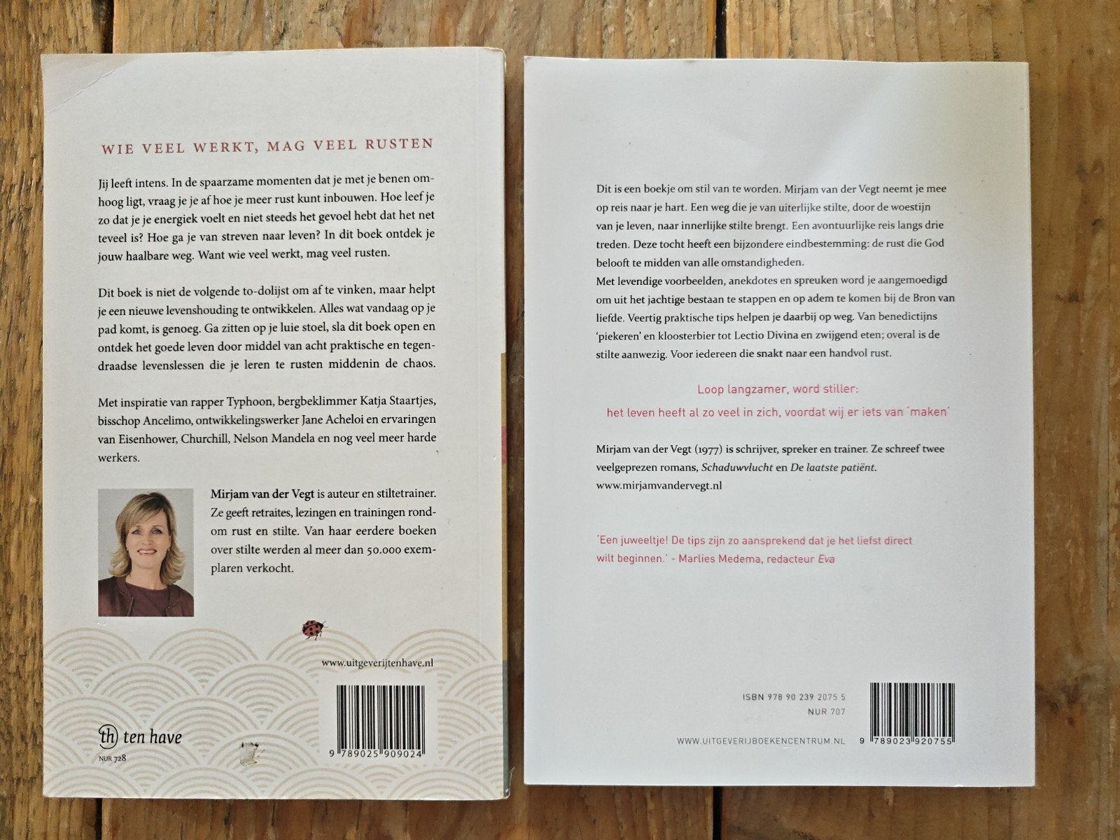 2 Boeken van Mirjam van der Vegt., Ophalen of Verzenden, Zo goed als nieuw