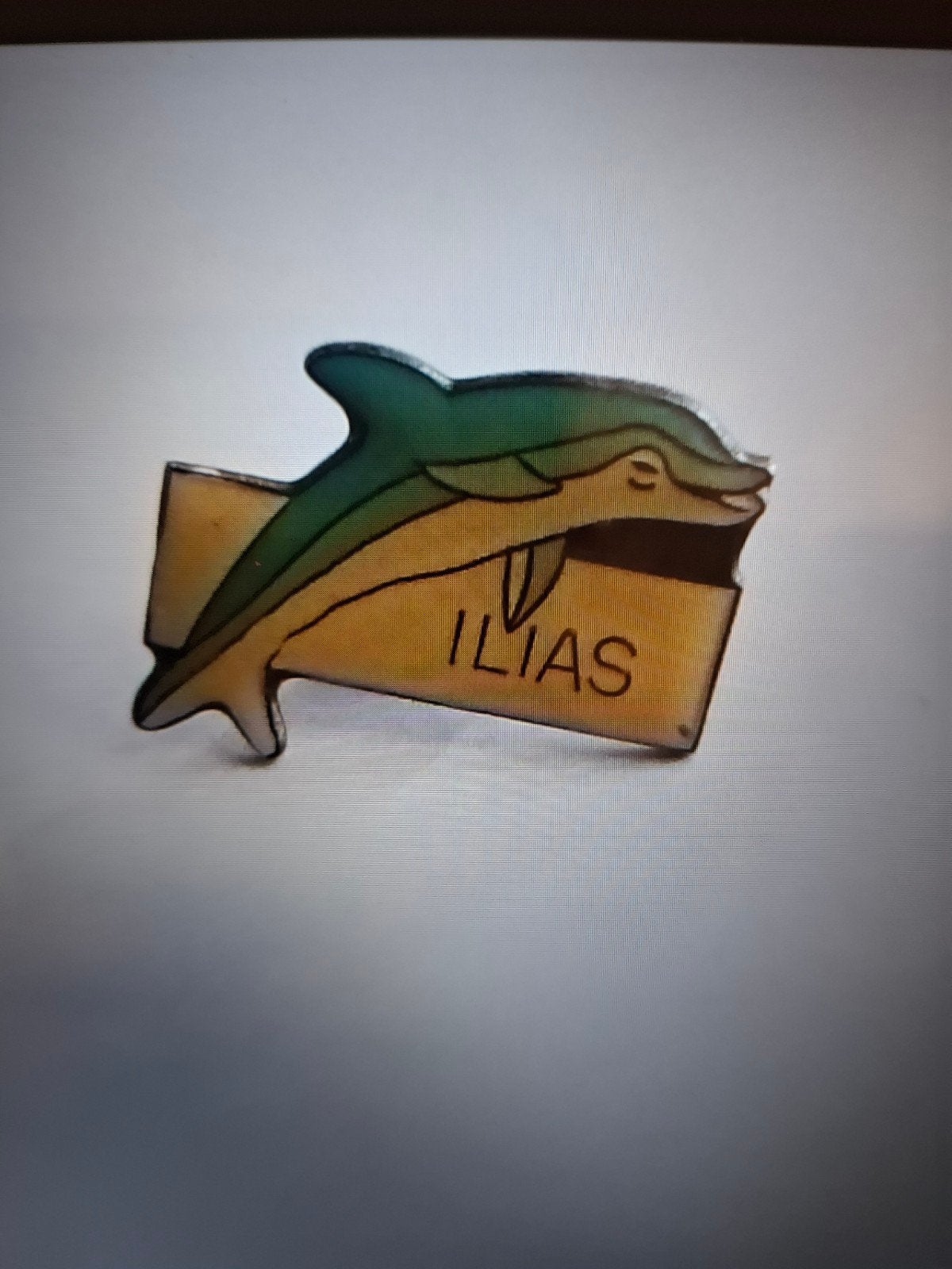 Pin dolfijn Illias, Ophalen of Verzenden, Nieuw, Figuurtje, Speldje of Pin