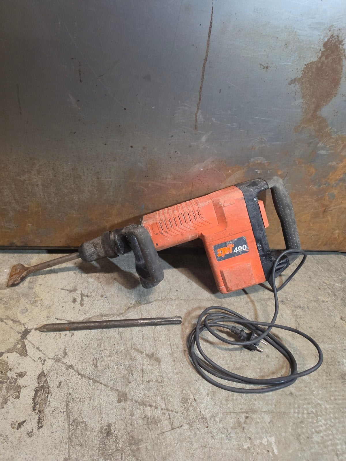 Spit 490 breekhamer 10kg 16.8 Joule slagenergie, Ophalen of Verzenden, Gebruikt, 600 watt of meer, Boor- en/of Breekhamer