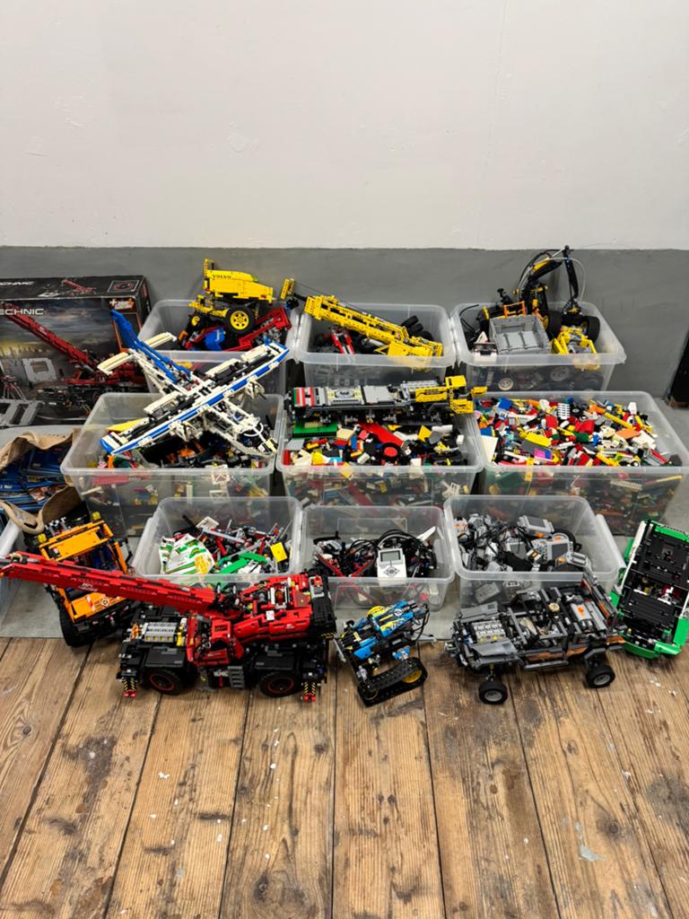 Grote LEGO Technic / City / Mindstorms partij (o.a. treinen), Kinderen en Baby's, Speelgoed | Duplo en Lego, Ophalen, Gebruikt