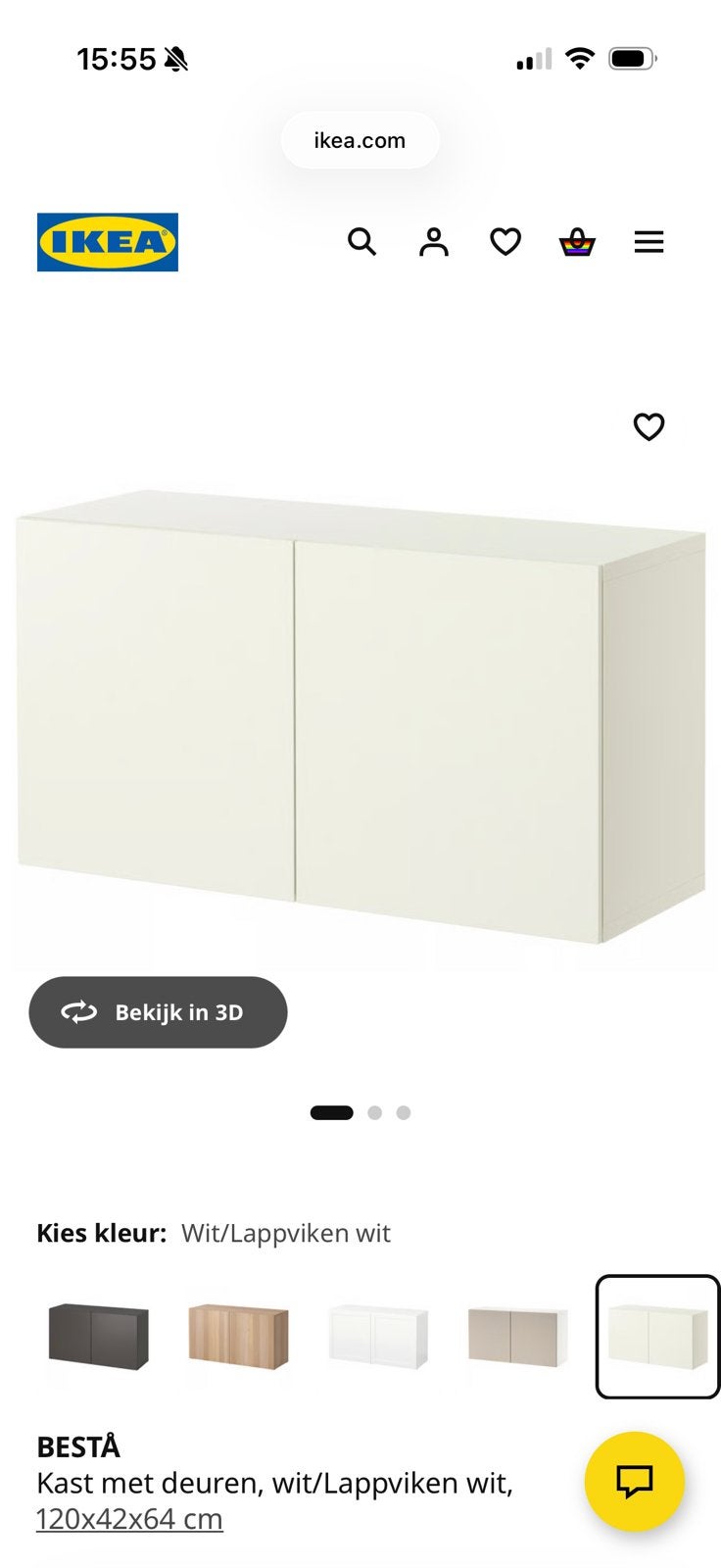 Besta kast met pootjes!, Huis en Inrichting, Ophalen, 100 tot 150 cm, Zo goed als nieuw, Minder dan 100 cm