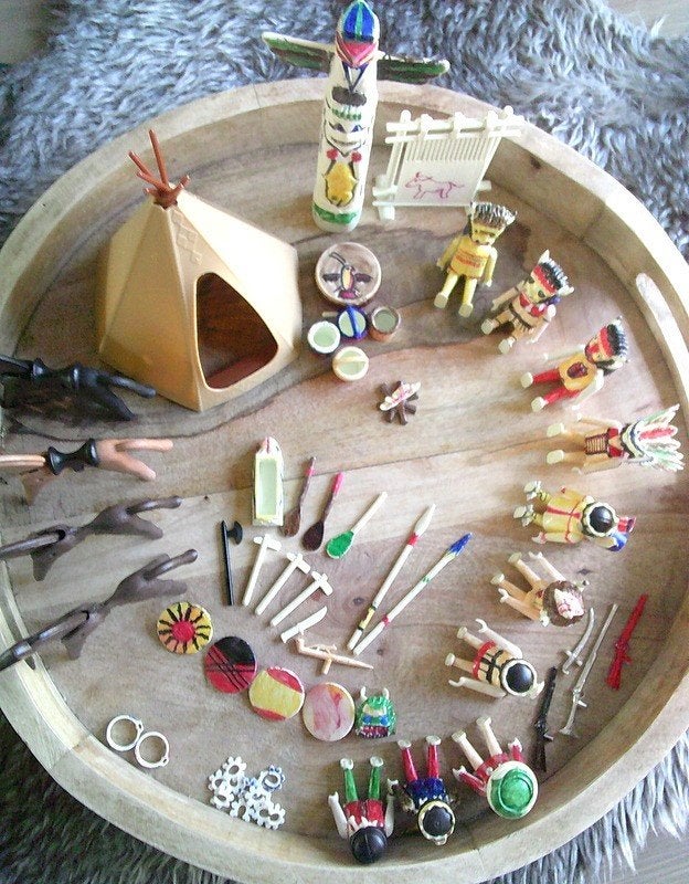 PLAYMOBIL indianen wigwam totam en vele attributen, Ophalen of Verzenden, Gebruikt, Losse onderdelen, Overige typen