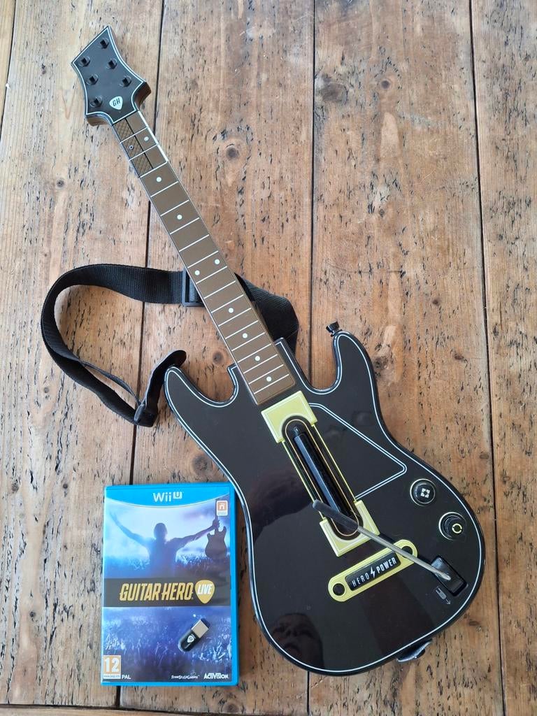 Guitar Hero Live Wii U Complete Set + Gitaarcontroller, Ophalen, Muziek, 2 spelers, Eén computer