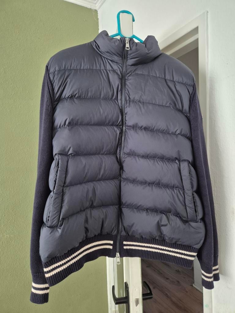 Moncler tricot cardigan XL, Ophalen of Verzenden, Zo goed als nieuw, Maat 56/58 (XL), Zwart