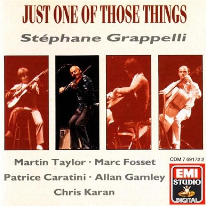 SALE-> CD STEPHANE GRAPPELLI-Just One of Those Thin, Verzenden, Zo goed als nieuw, Jazz