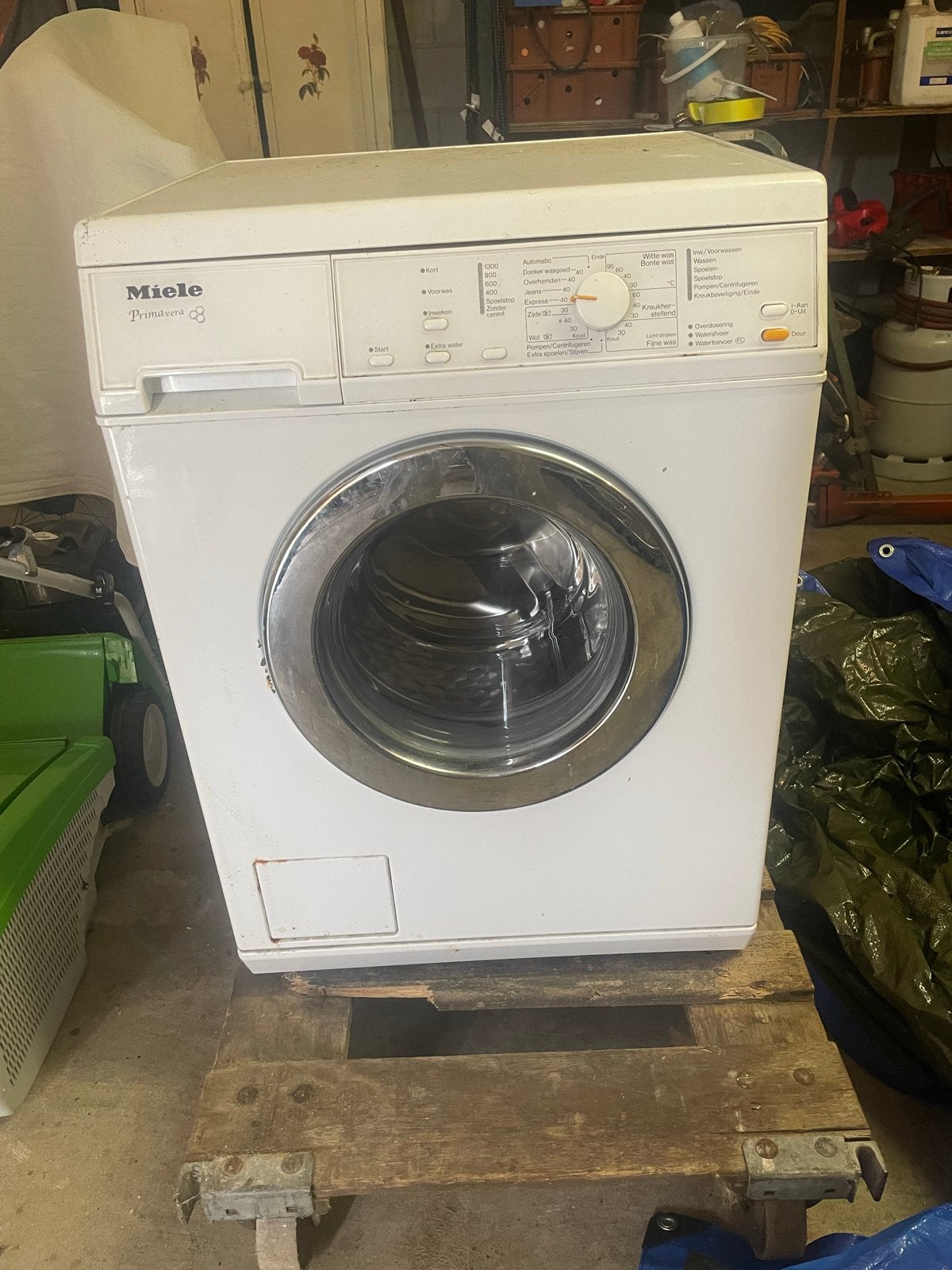Miele Primavera Wasmachine, Witgoed en Apparatuur, Wasmachines, Ophalen, Gebruikt, Voorlader, 85 tot 90 cm
