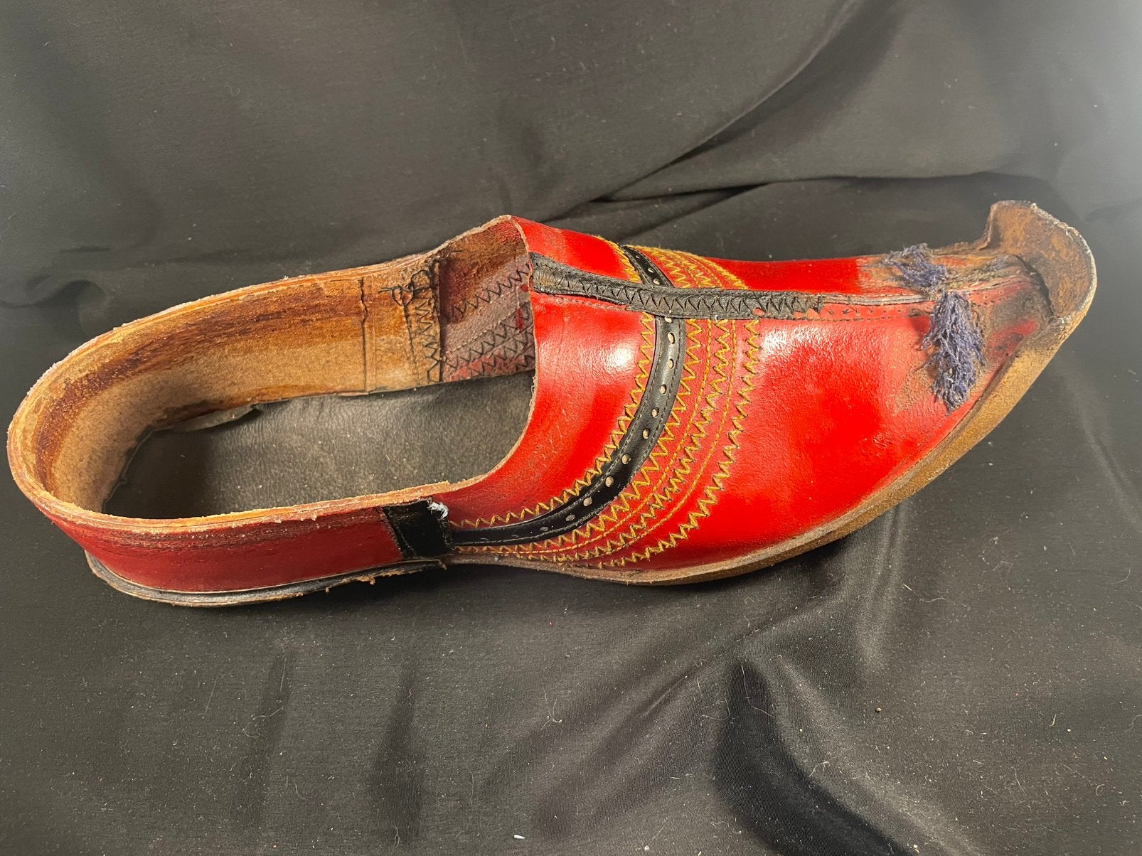 Vintage griekse leren schoenen., Overige kleuren, Overige typen, Ophalen of Verzenden, X