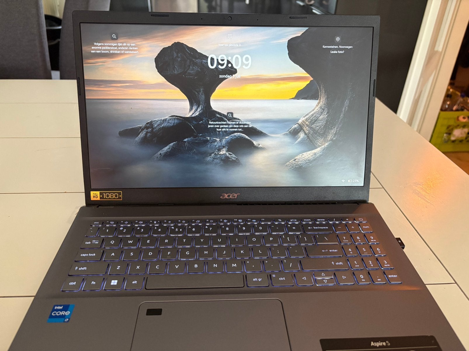 Acer aspire 5 i7, Computers en Software, Windows Laptops, Ophalen of Verzenden, Zo goed als nieuw, 15 inch, 2 tot 3 Ghz