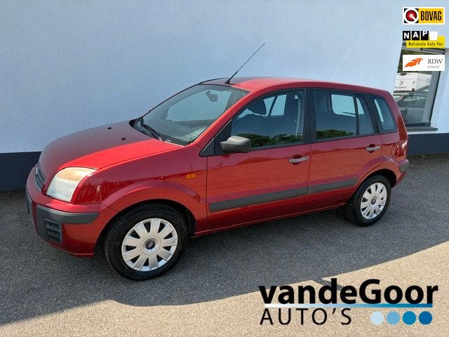 Ford Fusion 1.4-16V Cool & Sound, '08, airco, 98000 km en ap, Voorwielaandrijving, Gebruikt, Zwart, Origineel Nederlands