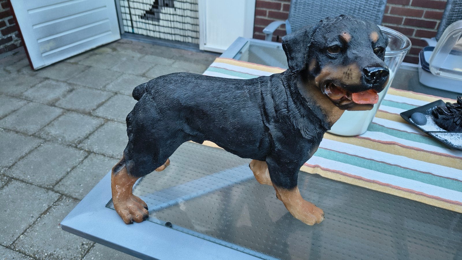 Rottweiler beeld, Ophalen of Verzenden, Zo goed als nieuw, Dier