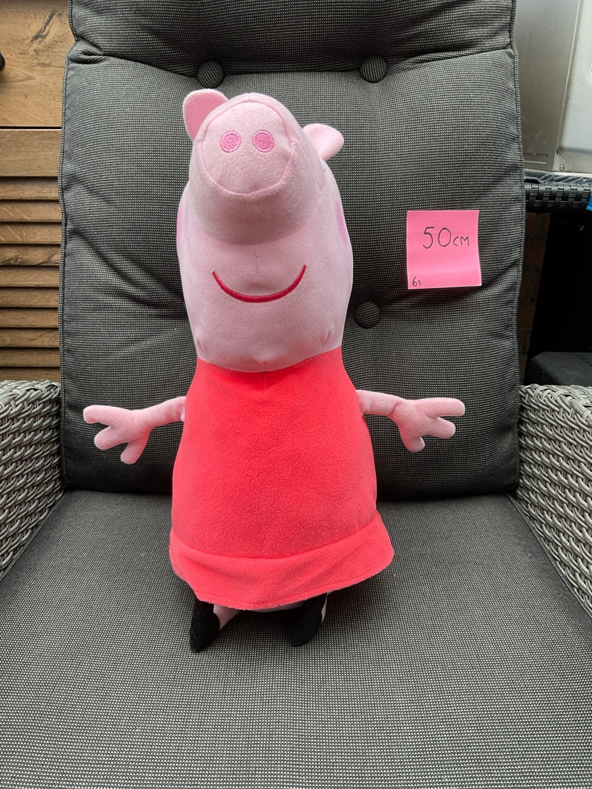 Zgan gebruikte, niet kapot, Grote Peppa Pig knuffel 50cm, Ophalen, Overige typen, Middelgroot (20 tot 80 cm), Meerkleurig