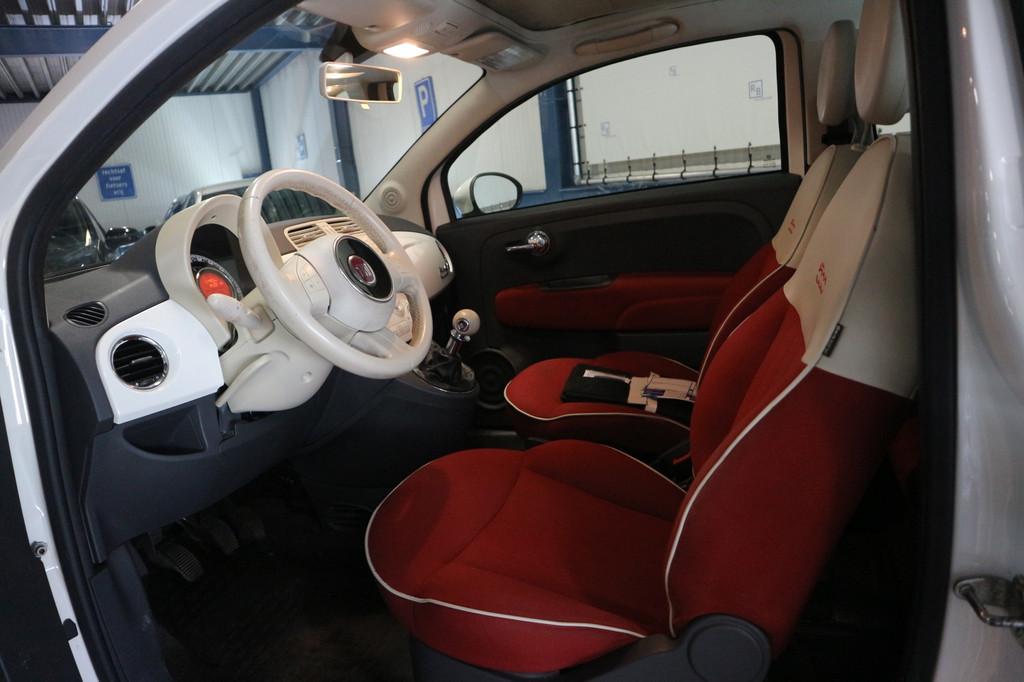 Fiat 500 C 0.9 TwinAir Lounge / CABRIO / APK 5-2027 / WHITE, Euro 5, 86 pk, Gebruikt, 31 €/maand