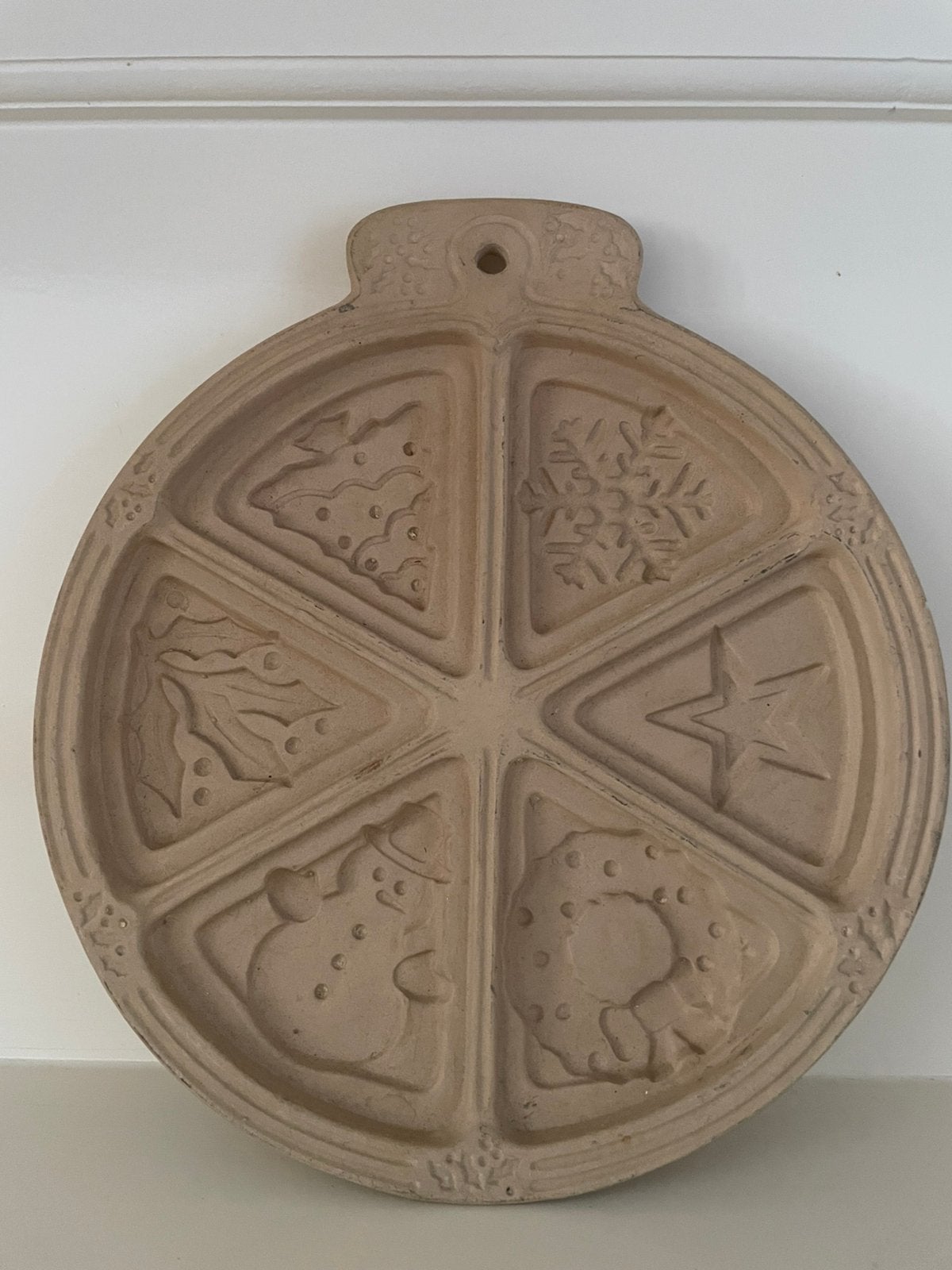 Vintage Sassafras Kerst Shortbread Bakvorm (Williams Sonoma), Ophalen of Verzenden, Zo goed als nieuw