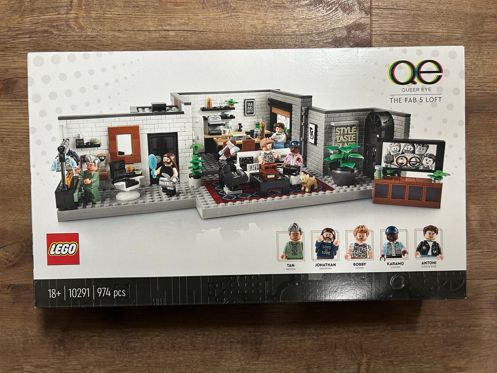 LEGO Queer Eye The Fab 5 Loft (10291) - Nieuw in doos, Inclusief minifiguren, Overige thema's, Lego, Nieuw