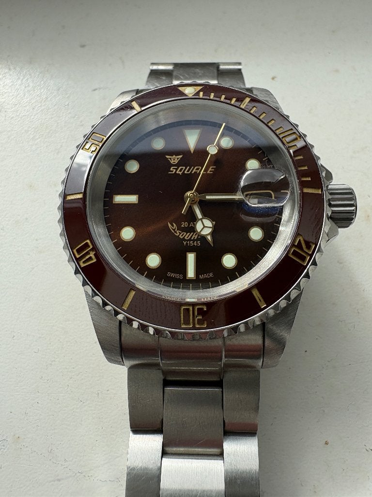 Squale 1545 rootbeer, Overige merken, Staal, Gebruikt, Staal