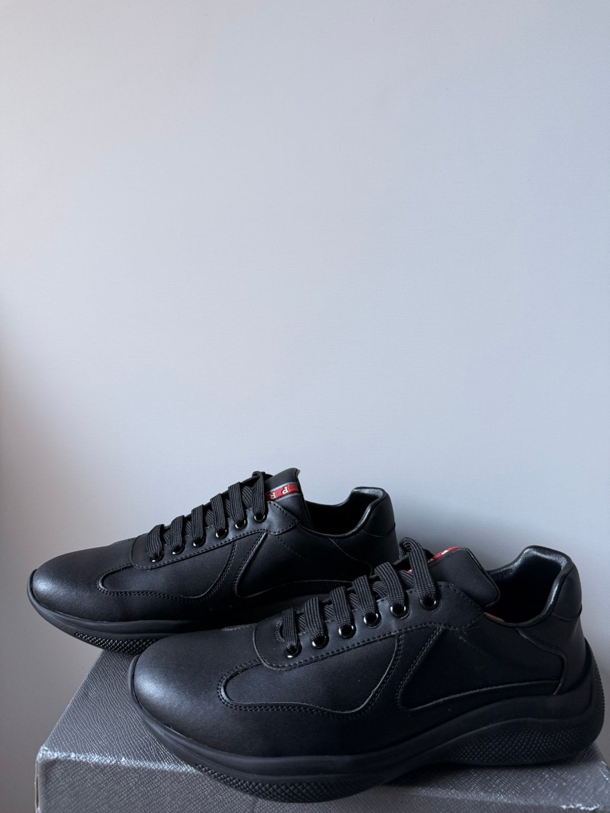 Prada America's Cup | BLACK  MAAT 42 NIEUW |, Kleding | Heren, Schoenen, Ophalen of Verzenden, Zo goed als nieuw, Zwart