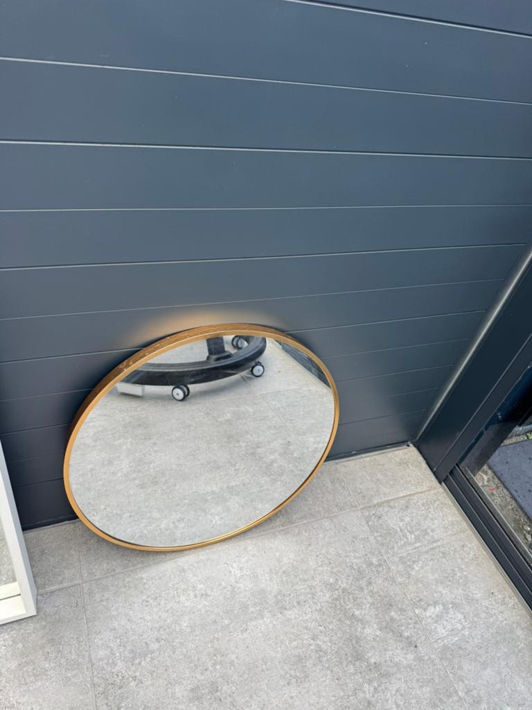 Spiegel, Ophalen of Verzenden, Zo goed als nieuw, Rechthoekig, Minder dan 100 cm