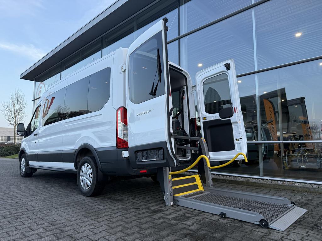 Ford Transit 5+1 Rolstoelbus 350 L2H2 (Mooie ruime bus met m, Auto's, Stof, Gebruikt, Zwart, Wit