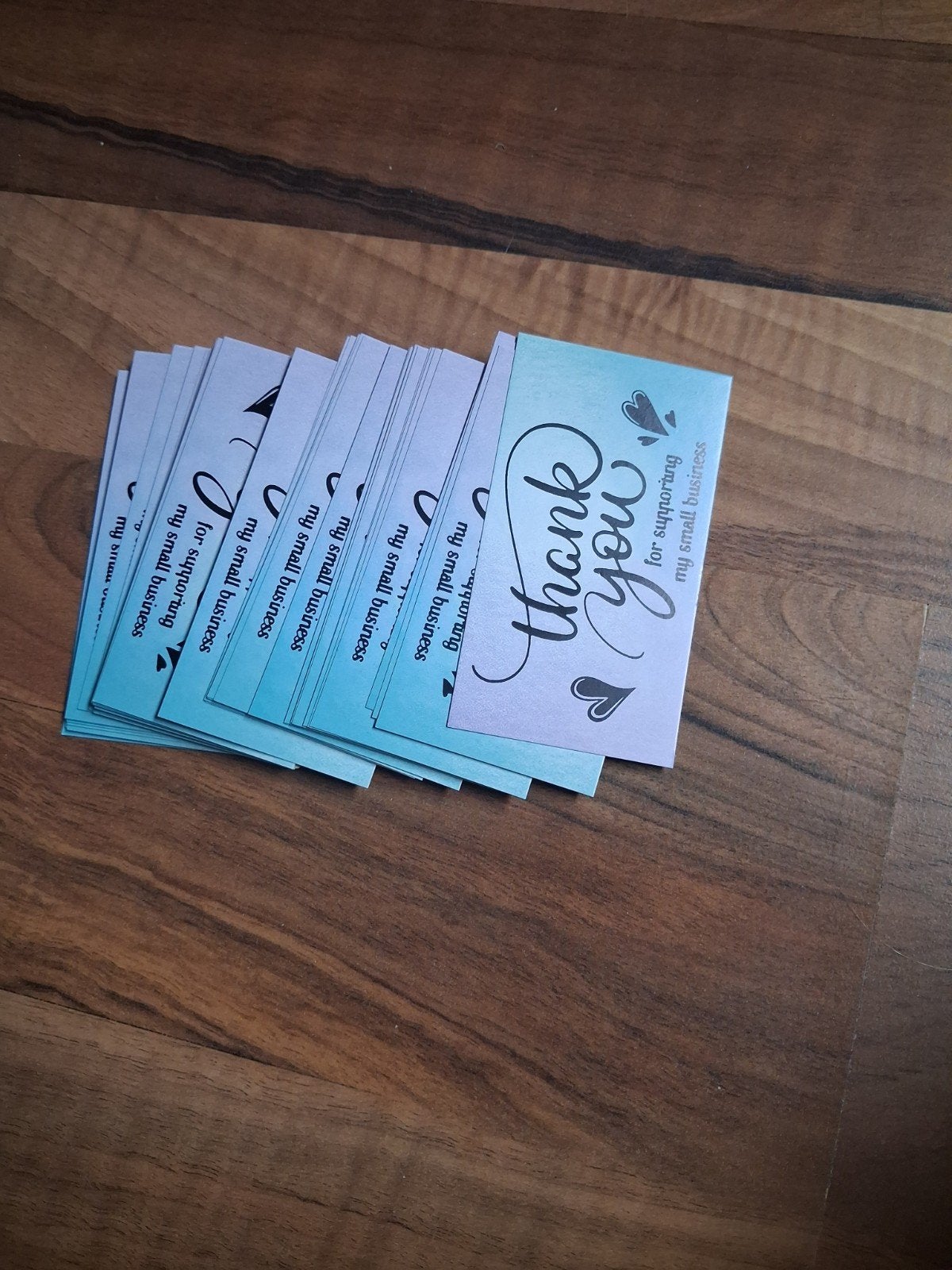 Bedankkaartjes 'Thank You for supporting my small business', Ophalen of Verzenden, Nieuw, Overige thema's