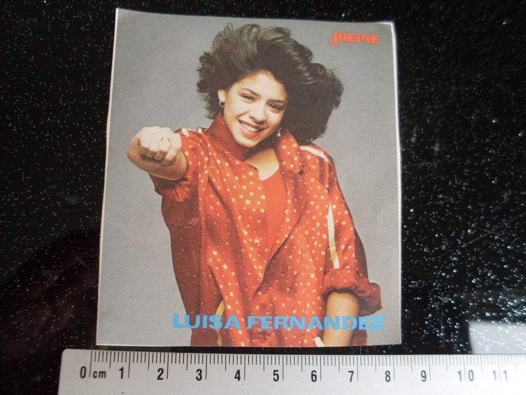 sticker Luisa Fernandez Joepie, Verzenden, Zo goed als nieuw, Film, Tv of Omroep