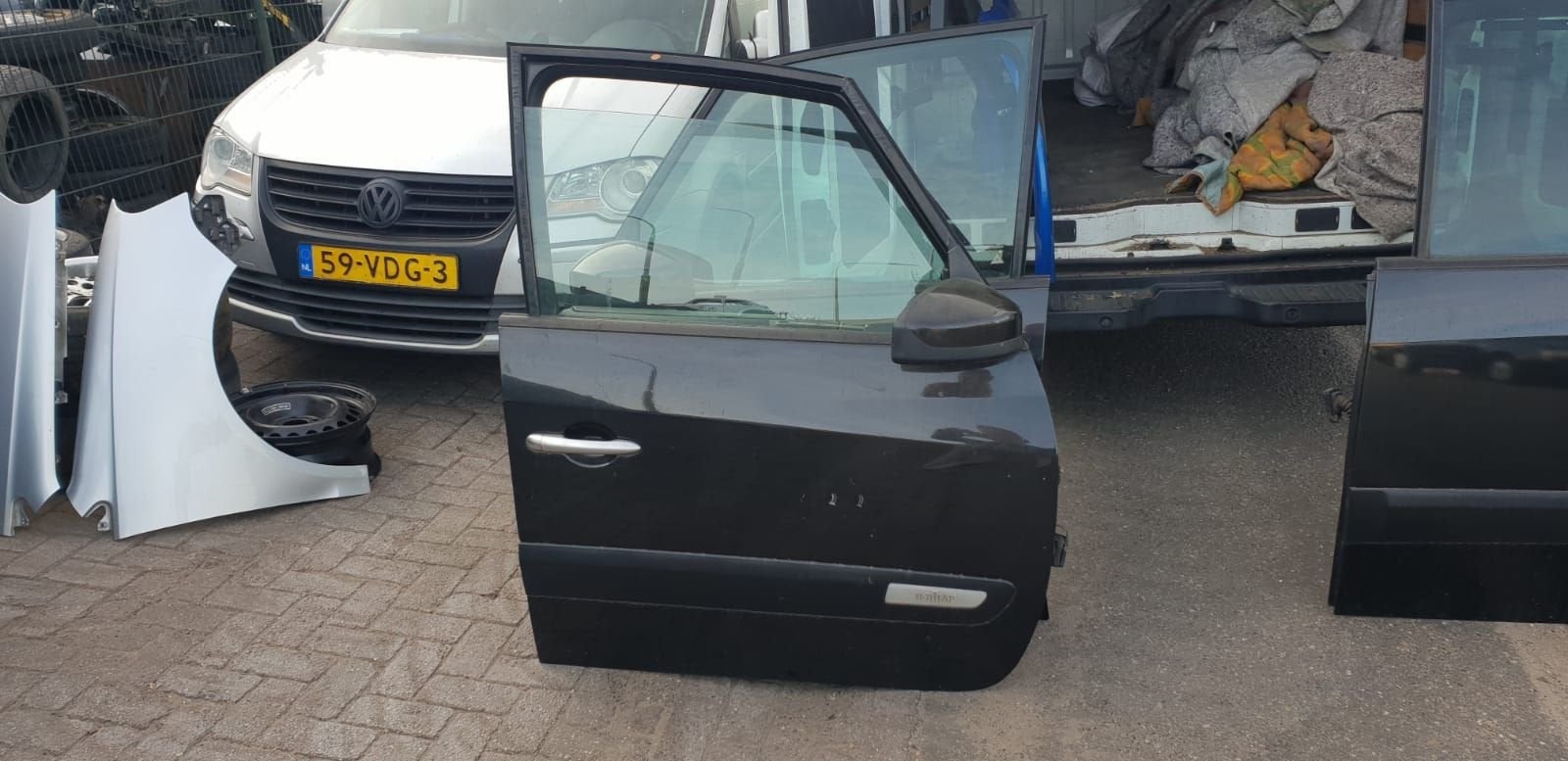 RENAULT ESPACE PORTIER RECHTS ACHTER BJ 2004 TOT 2008, Gebruikt, -, Deur, -