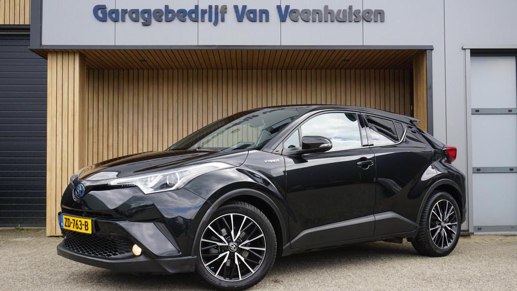 Toyota C-HR 1.8 122pk Hybrid Executive H-Leder Keyless LED 1, Auto's, Euro 6, 4 cilinders, Leder en Stof, 26 km/l