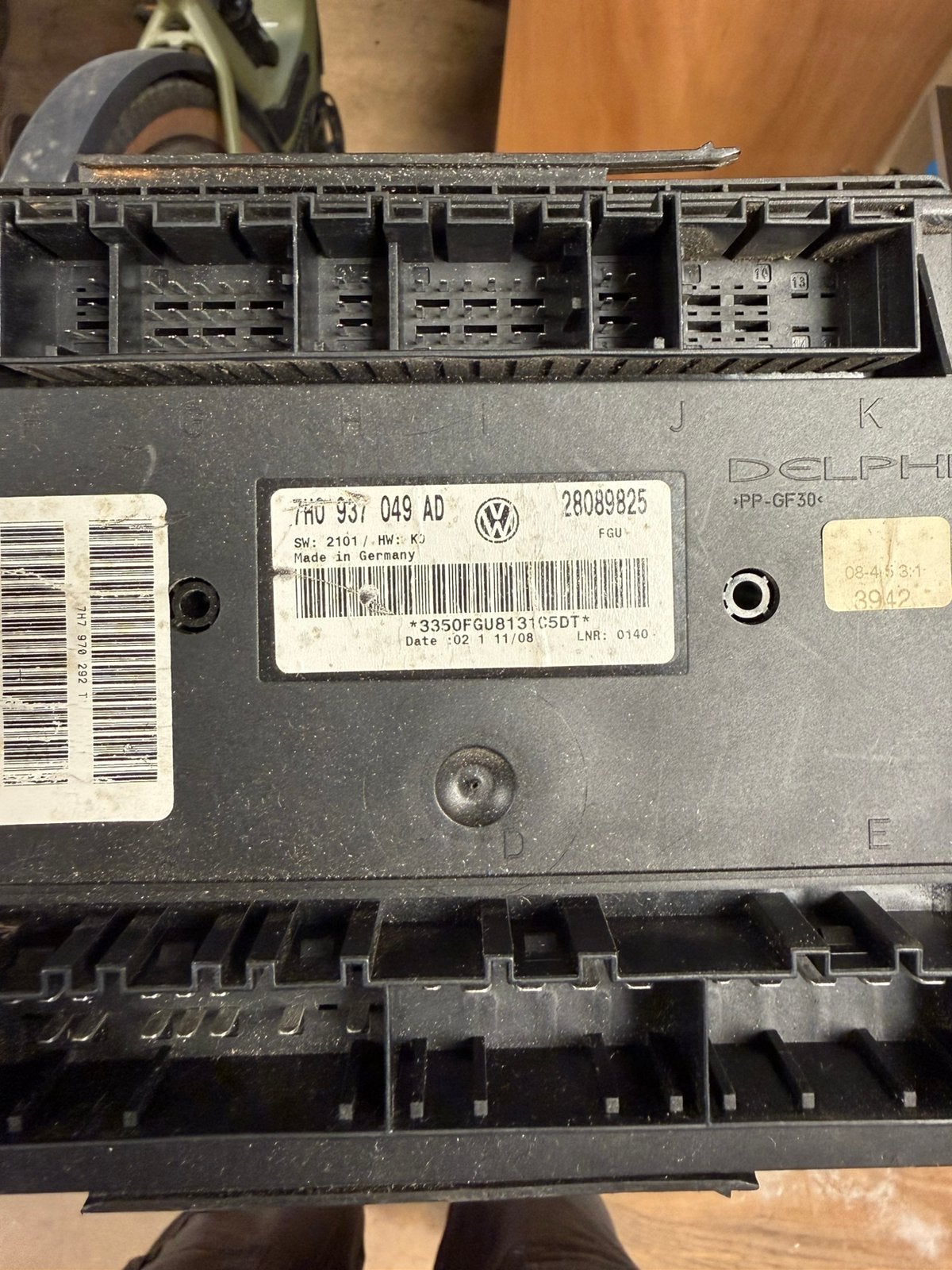 VW T5 boordnetmodule / BCM 7H0 937 049 AD – cruise control, Ophalen of Verzenden, Gebruikt, Volkswagen