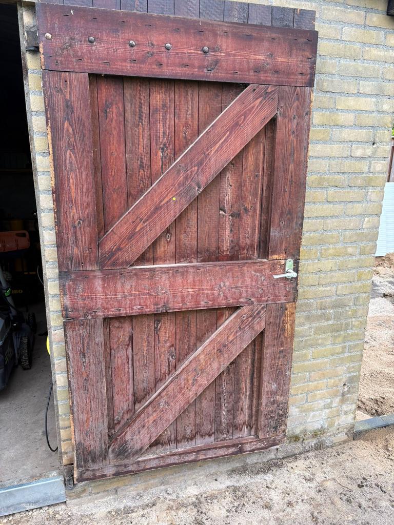 Woensdag gratis ophalen Houten Garagedeur, Ophalen, Gebruikt, Hout