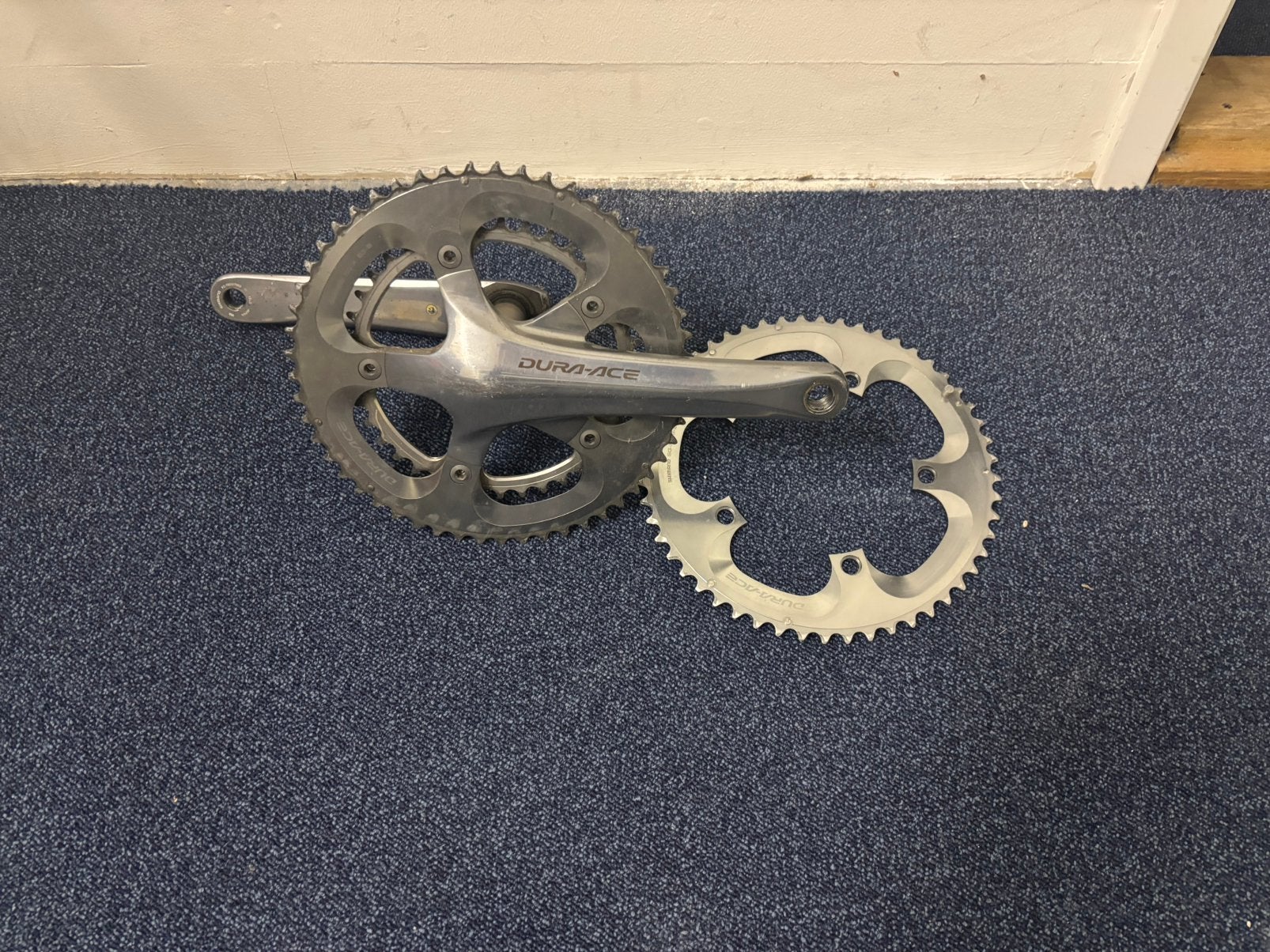 Dura ace 7800 crankset met extra buitenblad, Gebruikt, Aluminium, Racefiets, Ophalen
