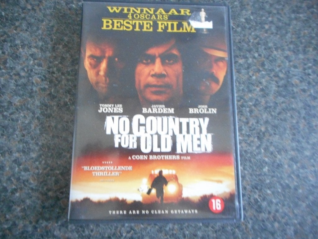 NO COUNTRY FOR OLD MEN! Top Misdaad Thriller Op DVD!, Vanaf 16 jaar, Ophalen of Verzenden, Zo goed als nieuw, Maffia en Misdaad