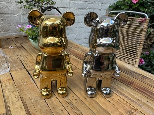 KAWS beeldjes, porselein, Zilver, Ophalen of Verzenden, Zoogdier, 20 - 50 cm