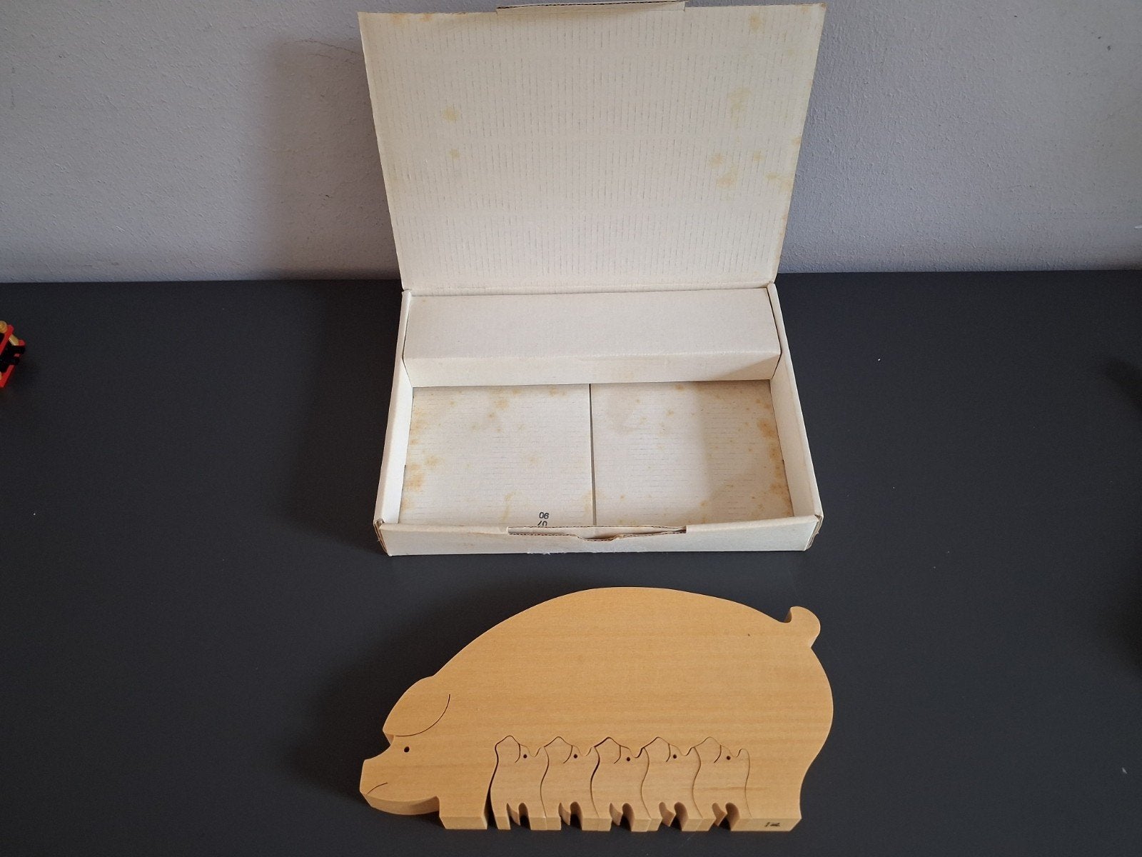 Naef swiss Zwitserland varkentjes hout vintage, Ophalen of Verzenden, Gebruikt