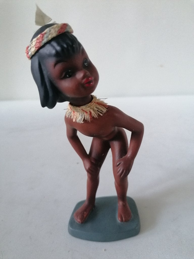 Cortendorf beeldje van een indianen meisje 14 cm hoog, Antiek en Kunst, Ophalen of Verzenden