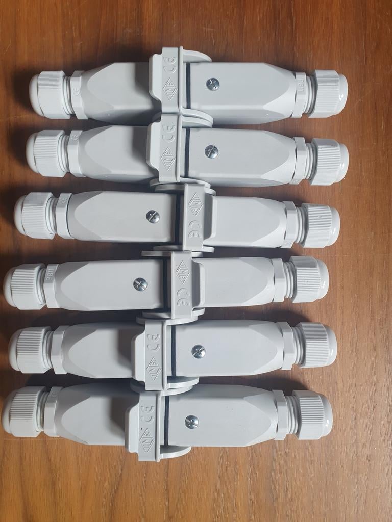 6 stuks waterdichte kabel connectoren IP68, Doe-het-zelf en Verbouw, Elektra en Kabels, Nieuw, Overige typen, Ophalen of Verzenden