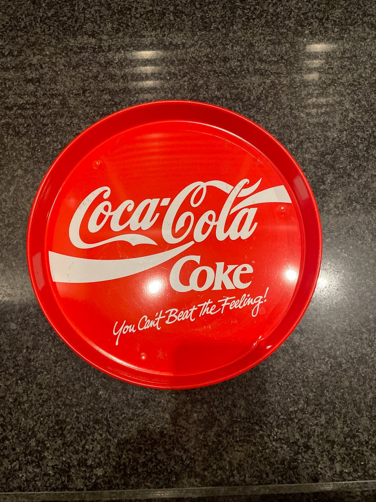 Vintage Coca-Cola dienblad - "You Can't Beat The Feeling!", Ophalen of Verzenden