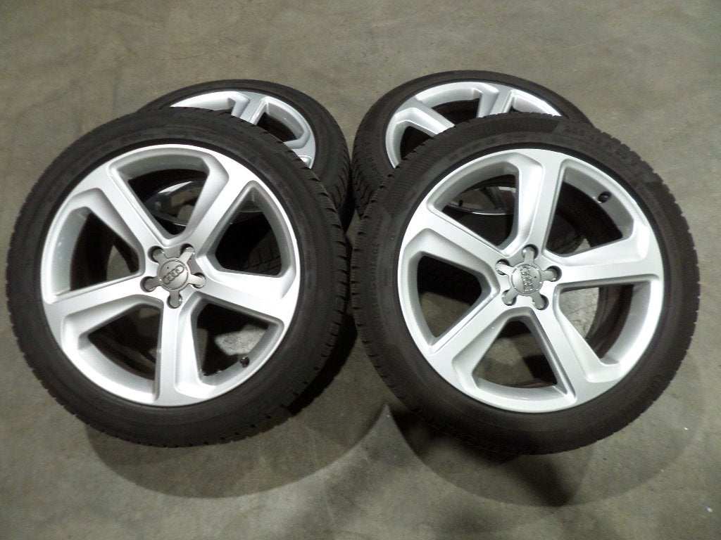Origineel 20" Audi Q5 SQ5 velgen Continental Winterbanden, Ophalen, 255 mm, Banden en Velgen, Winterbanden