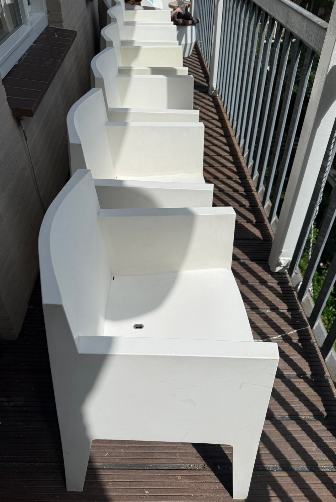 Tuinstoelen Toy van Philippe Starck, 6 stuks of per 2, Tuin en Terras, Ophalen, Gebruikt, Kunststof, Stapelbaar