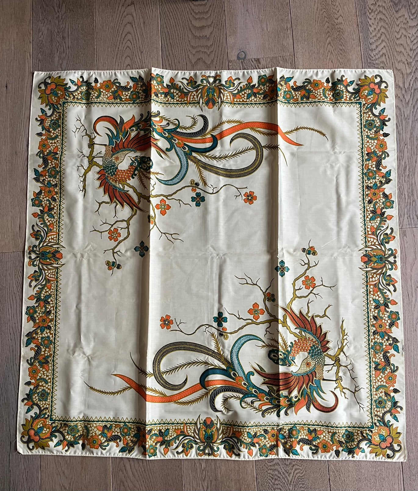 Indonesisch tafelkleedje 90x87cm, Ophalen of Verzenden, Rechthoek