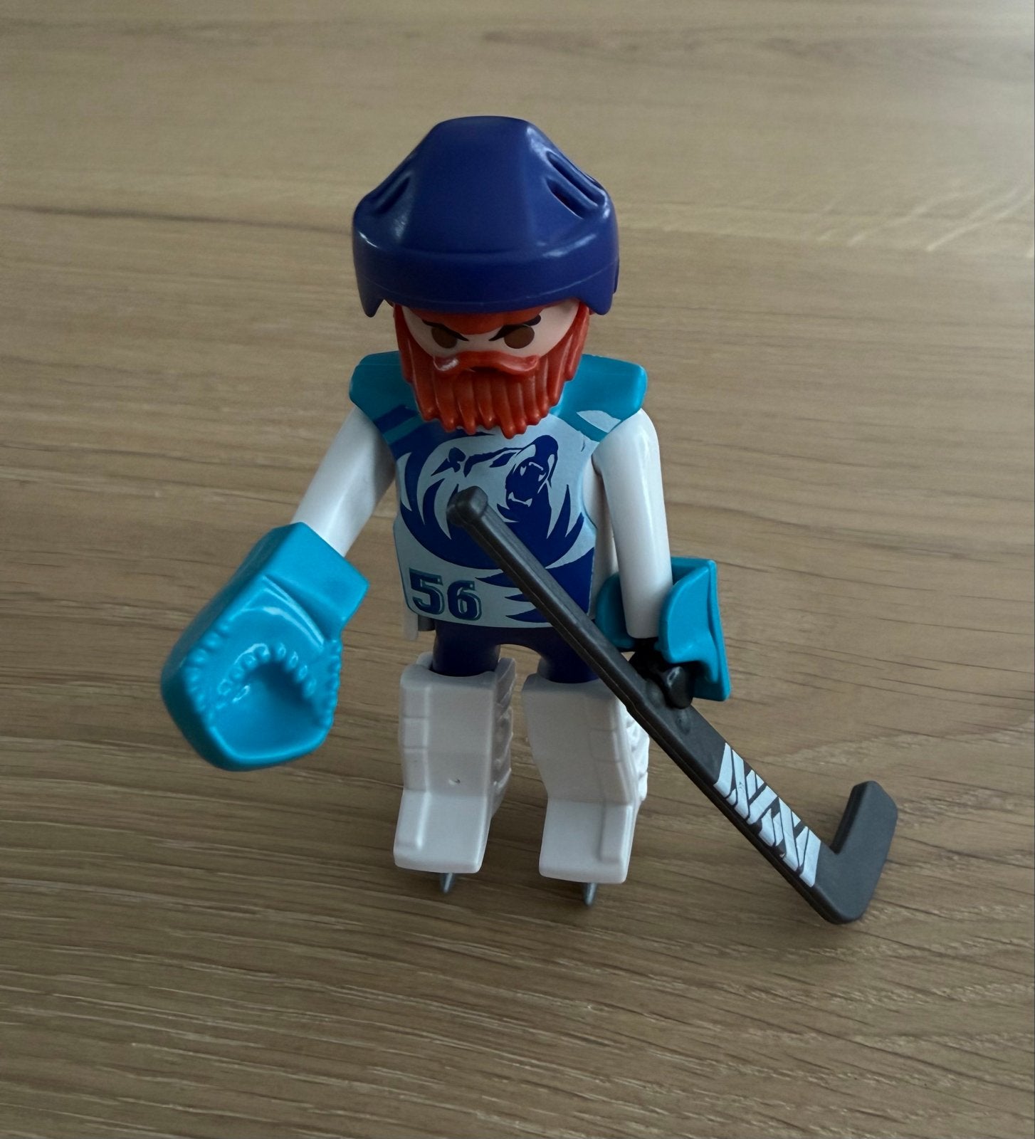 Playmobil IJshockeyer met baard en stick, Ophalen of Verzenden, Nieuw