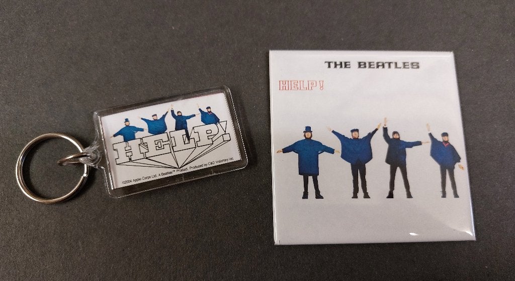 The Beatles PROMO Magneet + sleutelhanger HELP McCartney, Gebruiksvoorwerp, Verzenden, NvT, NvT