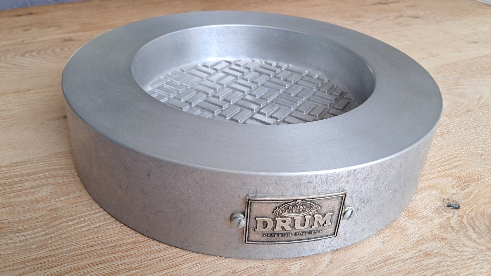 Originele "DRUM" aluminium asbak (1990), Overige kleuren, Ophalen of Verzenden, Zo goed als nieuw, Metaal