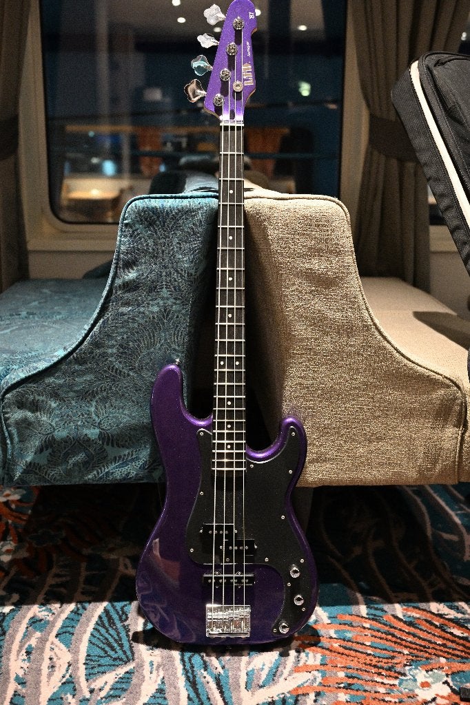 ESP LTD Surveyor '87 Reissue (Metallic Purple), Ophalen, Zo goed als nieuw, Elektrisch