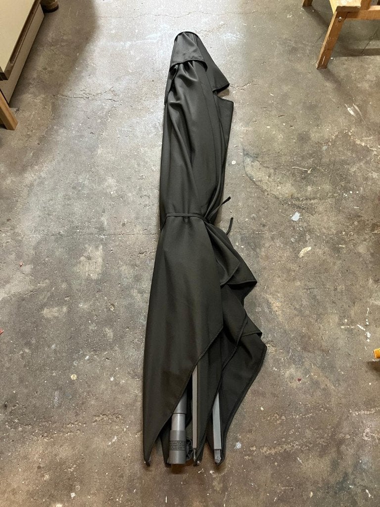 Push-up parasol 250x200cm incl. voet (50kg) en beschermhoes, Tuin en Terras, Parasols, Ophalen, Verstelbaar, Nieuw, 2 tot 3 meter
