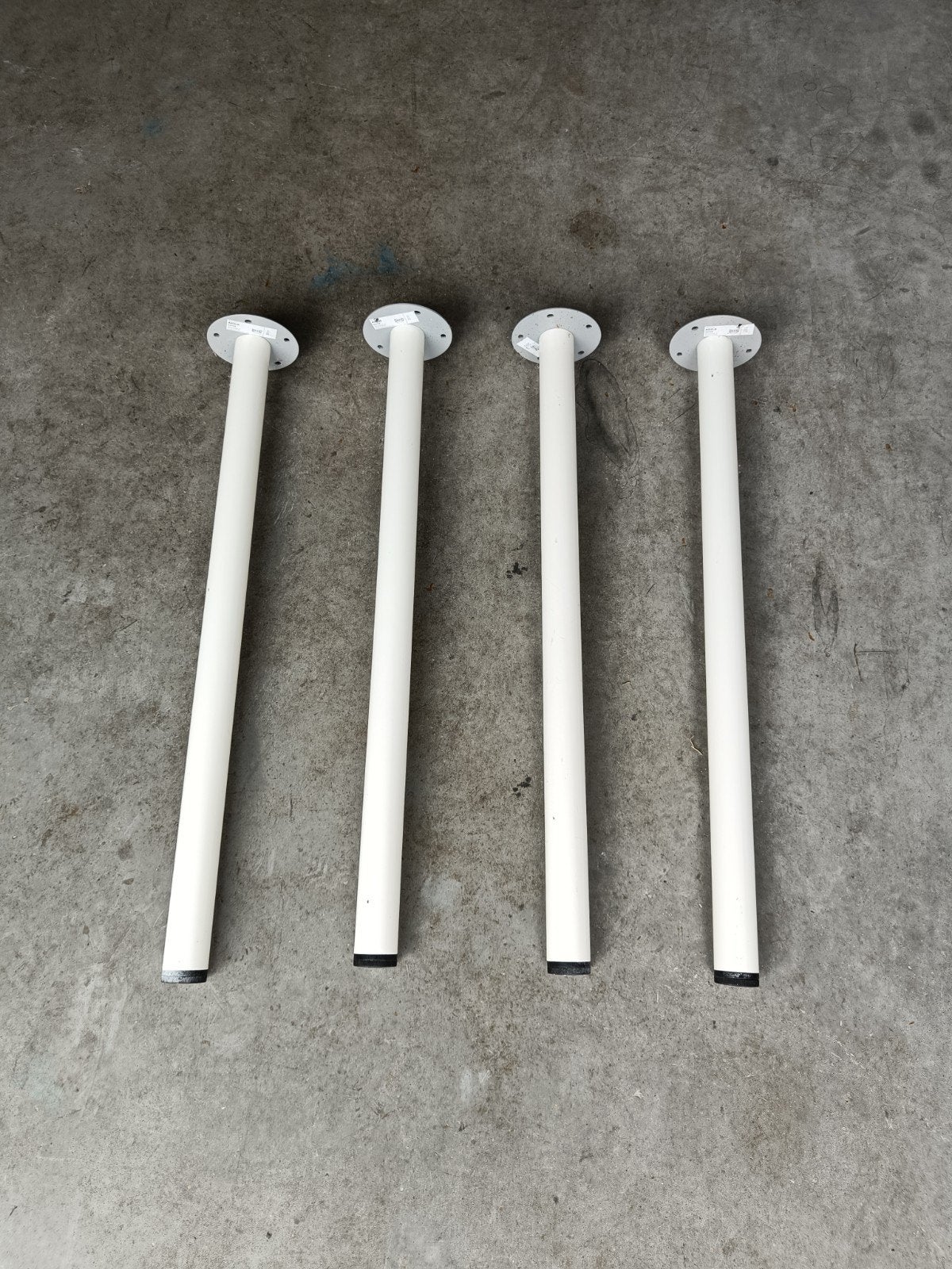 4x Poot IKEA ADILS Wit, Ophalen, Tafelpoot, 50 tot 100 cm, Rond