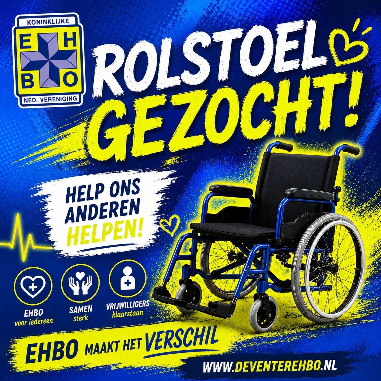 Gezocht goed bruikbare rolstoel, Ophalen, Gebruikt, Duwrolstoel
