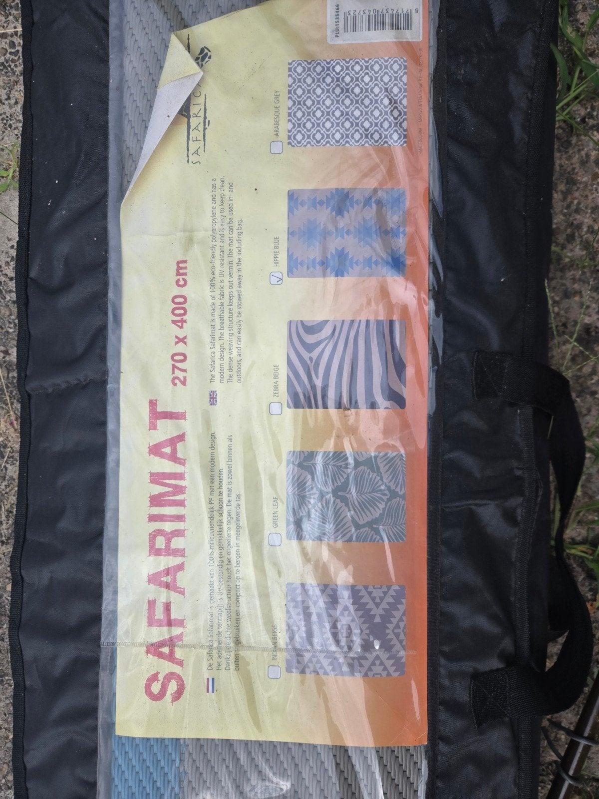 Safarimat tentmat 270x400 cm - Hippie Blue, Ophalen of Verzenden