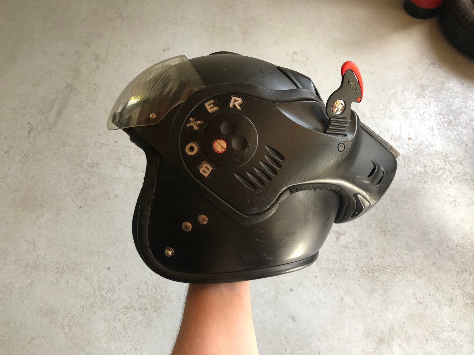 Roof Boxer v8 Small, Motoren, Kleding | Motorhelmen, Ophalen of Verzenden, Tweedehands, Systeemhelm, Overige merken