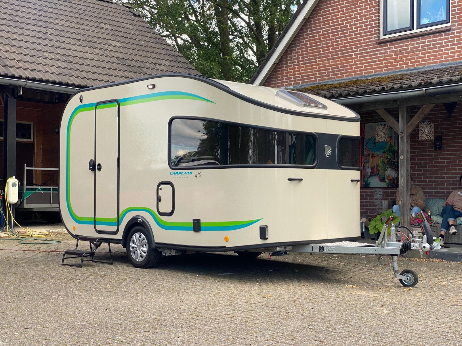 Prachtige lichtgewicht Carpento 410 full options, Caravans en Kamperen, Overige merken, Dwarsbed, Particulier, 4 tot 5 meter