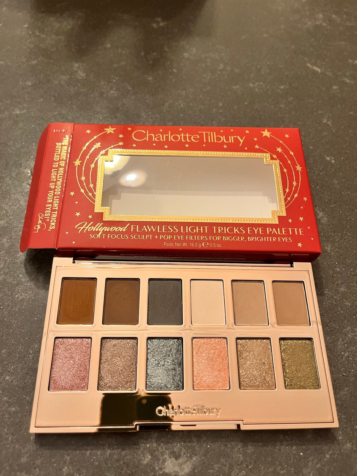 Charlotte Tilbury Hollywood Flawless Light Tricks Eye Palett, Ophalen of Verzenden, Zo goed als nieuw, Make-up, Overige kleuren